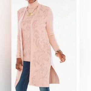 Chico's Soft Pink Cardigan Sweater